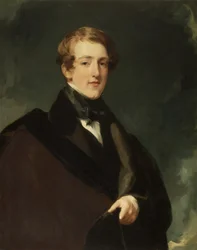 El 2º Lord de Tabley en Túnicas Académicas, 1832